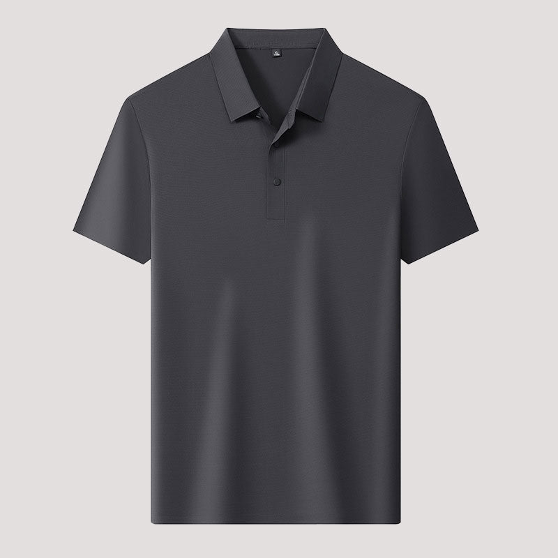 🌬️👕Sommer Ice Silk Plaid Kurzarm Poloshirt Herren🌿