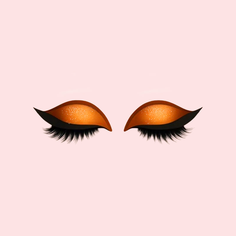 Lidschatten Wimpern Make-up Aufkleber