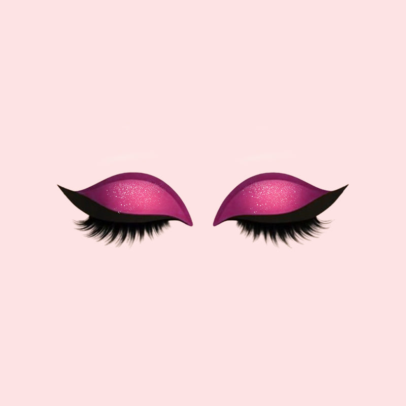 Lidschatten Wimpern Make-up Aufkleber