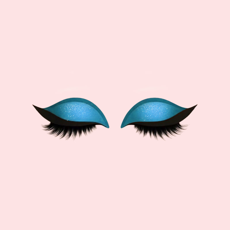Lidschatten Wimpern Make-up Aufkleber
