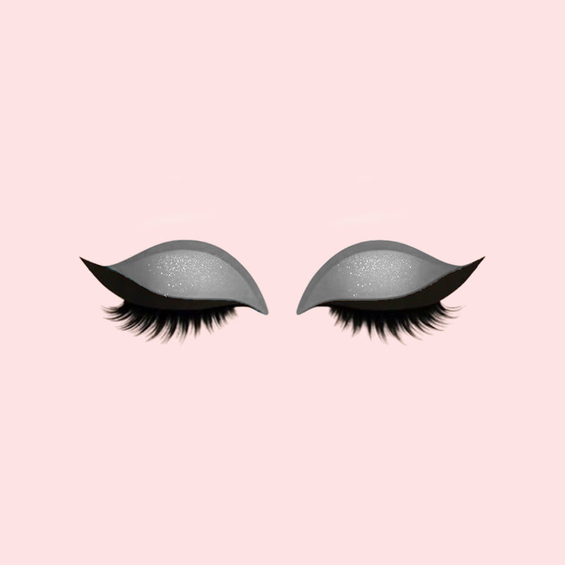 Lidschatten Wimpern Make-up Aufkleber