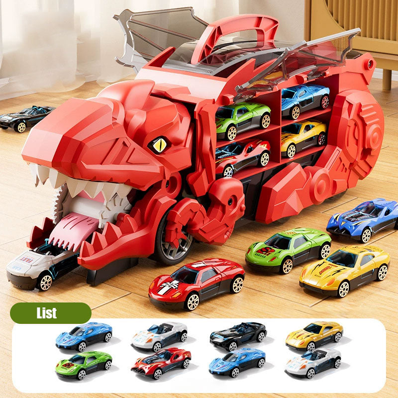 Verwandlungsfähiges Dinosaurier-Autospielzeugset für Kinder - endloser Spaß erwartet dich!🦖🚗