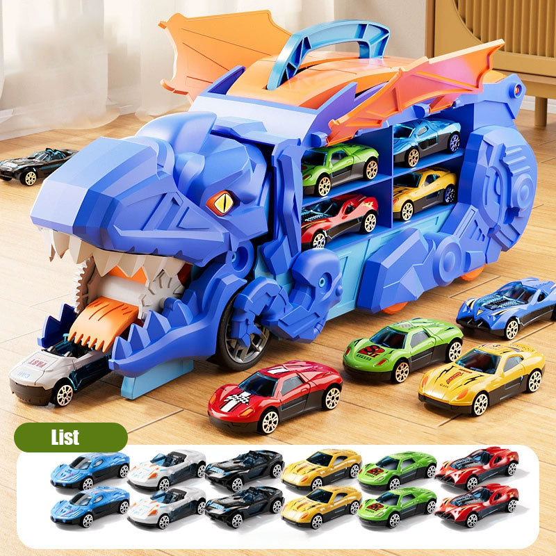 Verwandlungsfähiges Dinosaurier-Autospielzeugset für Kinder - endloser Spaß erwartet dich!🦖🚗