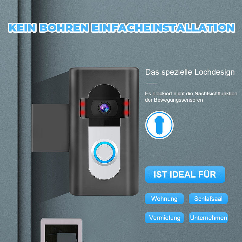 Stanzfreie Halterung für Video-Türklingel