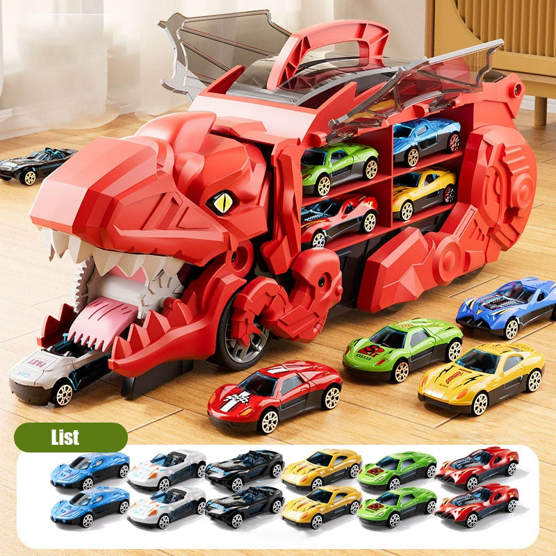 Verwandlungsfähiges Dinosaurier-Autospielzeugset für Kinder - endloser Spaß erwartet dich!🦖🚗