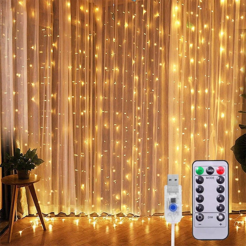 Kupferdraht Vorhang Licht(10 Stränge pro Box)