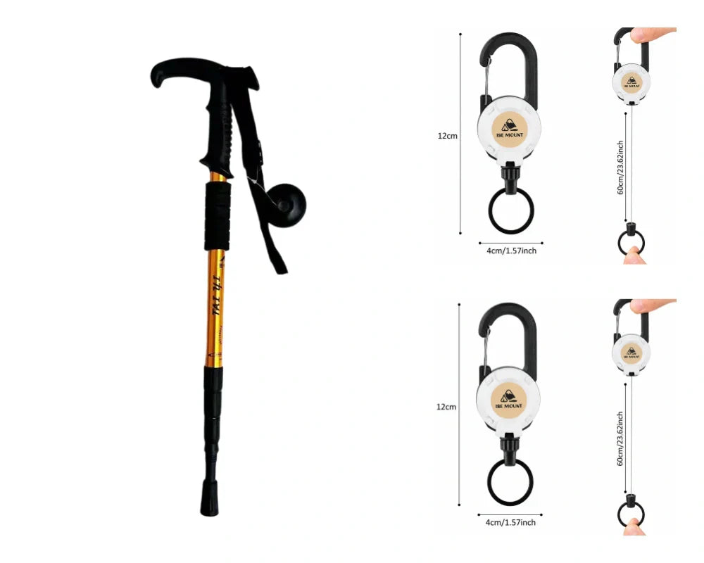 Verstellbarer Wanderstock aus Aluminium