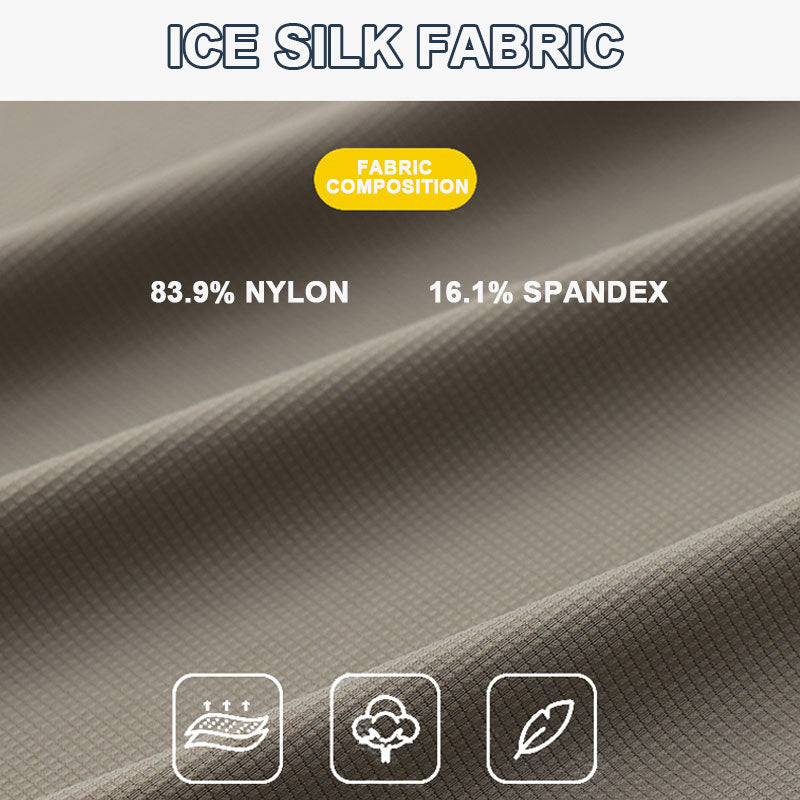 🌬️👕Sommer Ice Silk Plaid Kurzarm Poloshirt Herren🌿