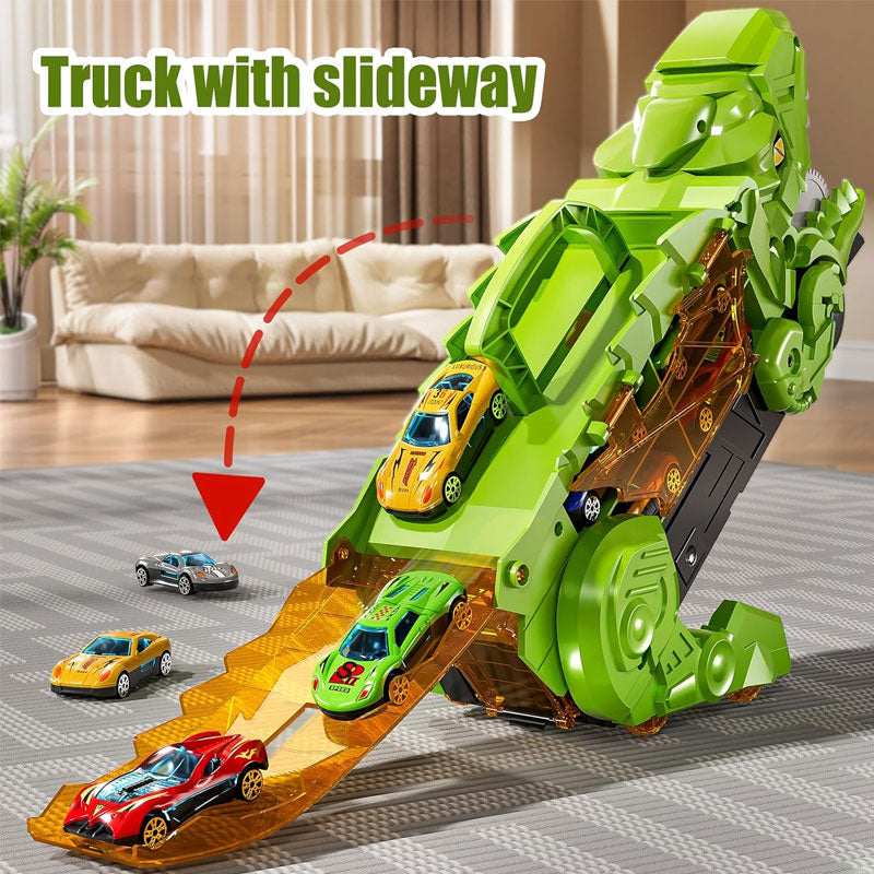 Verwandlungsfähiges Dinosaurier-Autospielzeugset für Kinder - endloser Spaß erwartet dich!🦖🚗