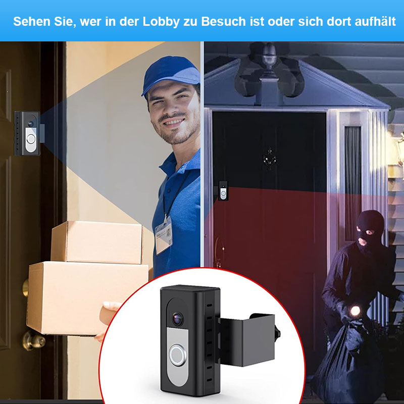 Stanzfreie Halterung für Video-Türklingel
