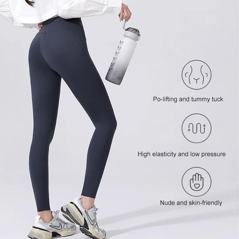 Leggings mit Knöpfen aus verdicktem Fleece