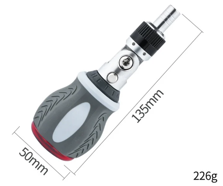 Vielseitiges 9-in-1-Set mit magnetischen Ratschen-Schraubendreherbits