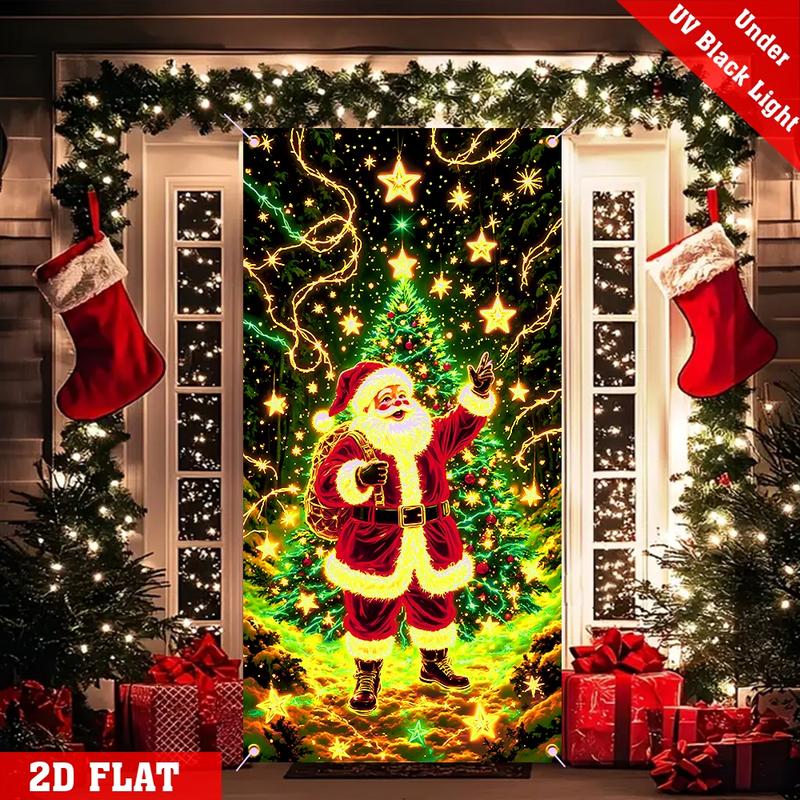 Fluoreszierender Weihnachts-Türbehang Party-Banner