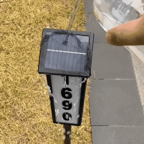 Solar-Türschild Außenleuchte