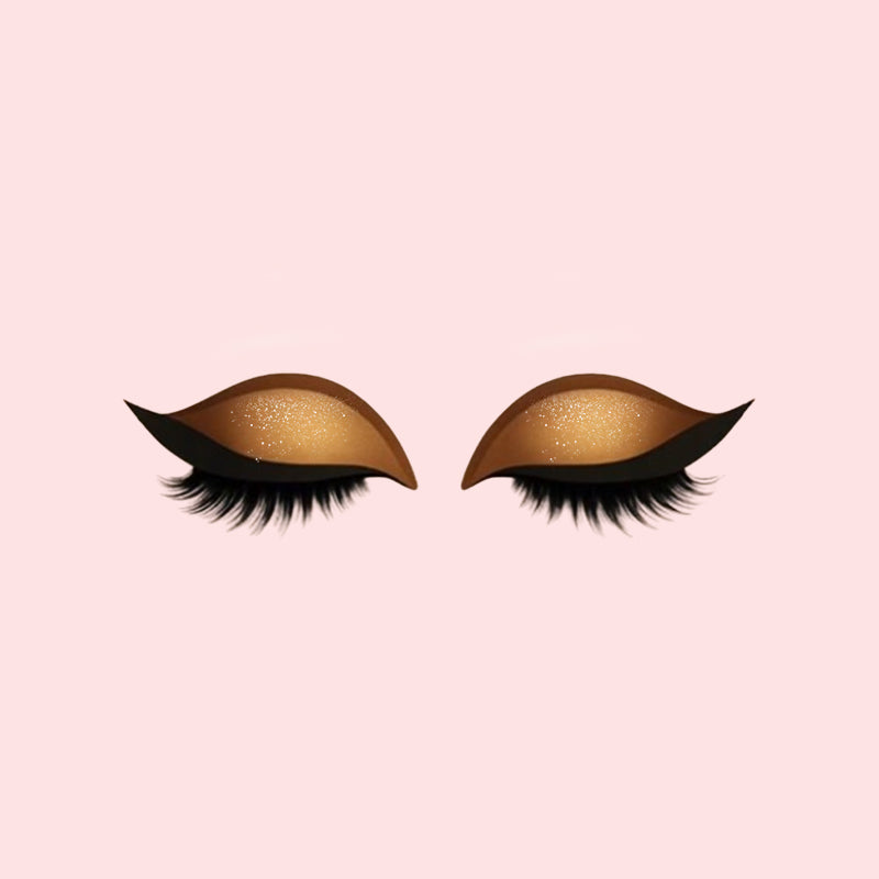 Lidschatten Wimpern Make-up Aufkleber