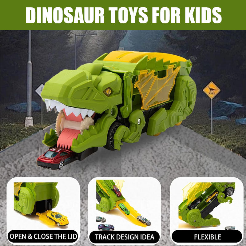 Verwandlungsfähiges Dinosaurier-Autospielzeugset für Kinder - endloser Spaß erwartet dich!🦖🚗
