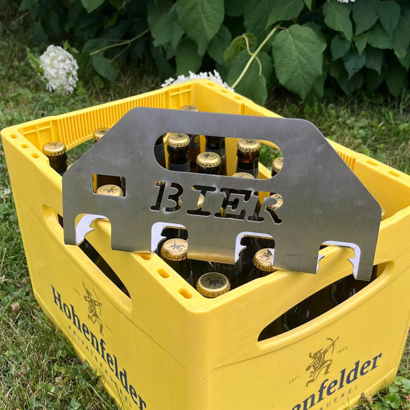 Der Quad-Bieröffner und -träger