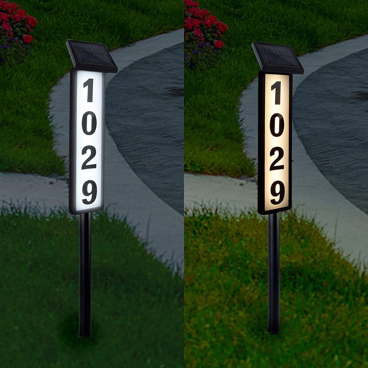 Solar-Türschild Außenleuchte
