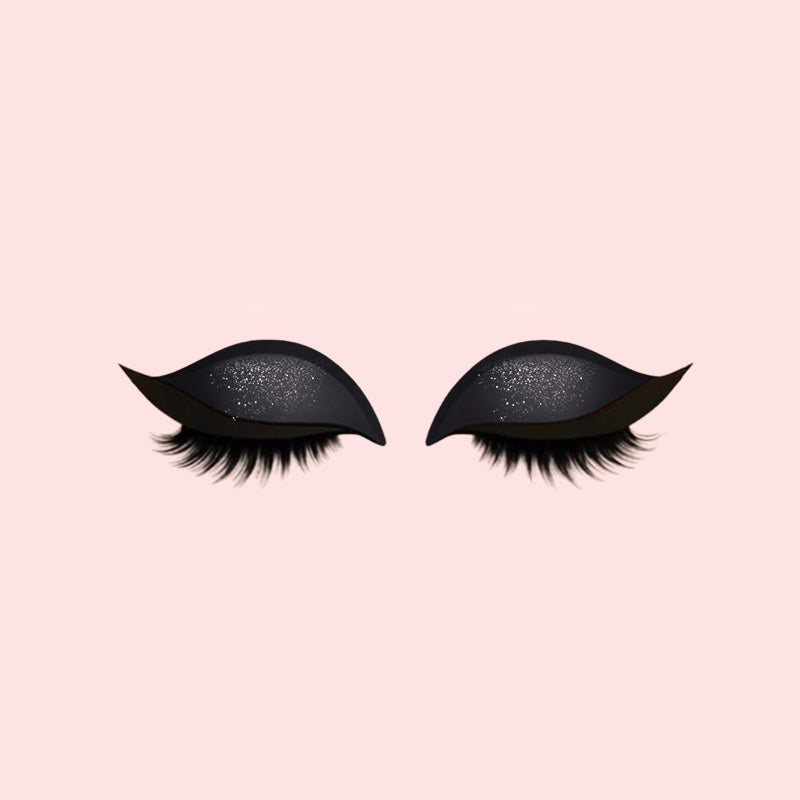 Lidschatten Wimpern Make-up Aufkleber