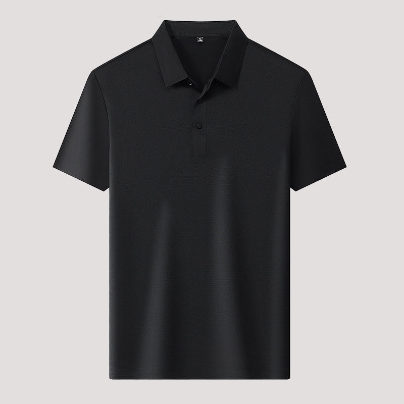 🌬️👕Sommer Ice Silk Plaid Kurzarm Poloshirt Herren🌿
