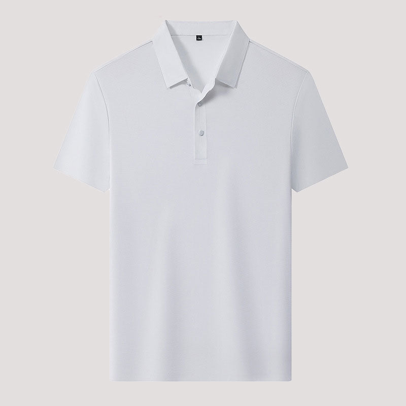 🌬️👕Sommer Ice Silk Plaid Kurzarm Poloshirt Herren🌿