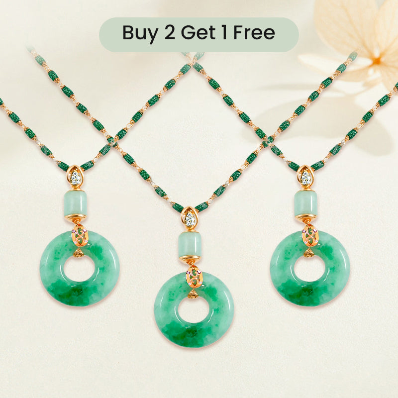 Jade-Optik Anhänger in runder Form – Zeitloses Symbol für Harmonie & Balance 💚🌿