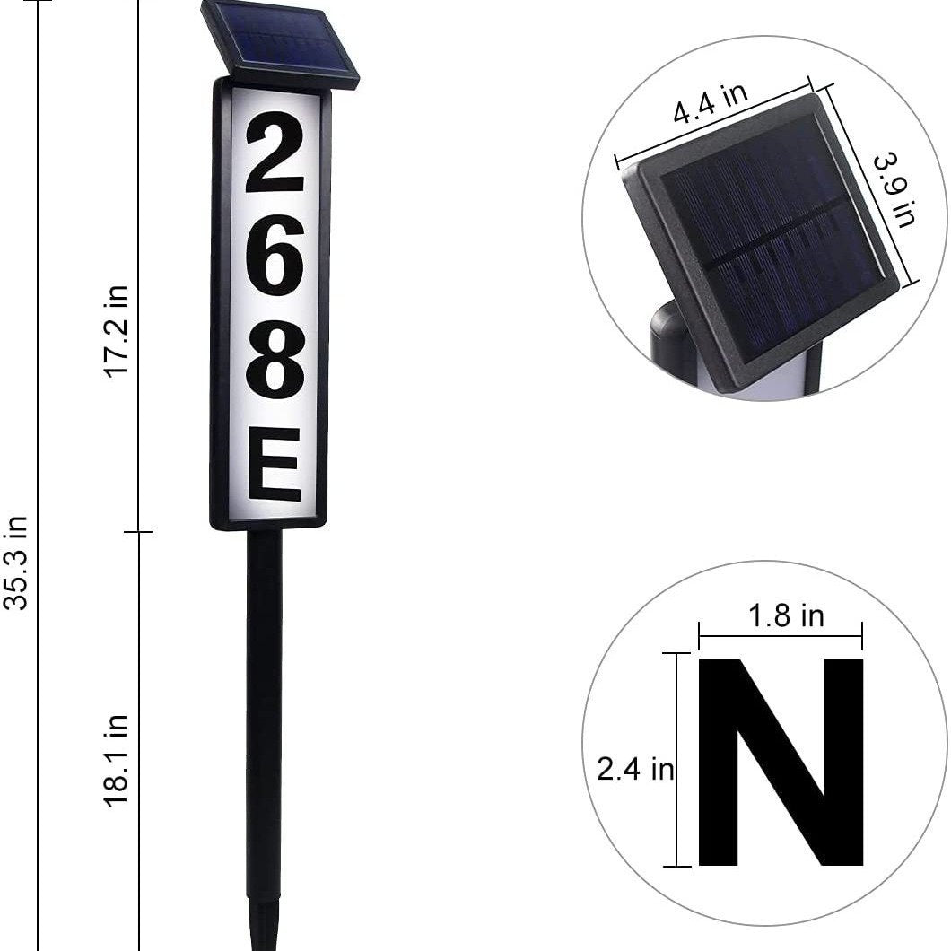 Solar-Türschild Außenleuchte