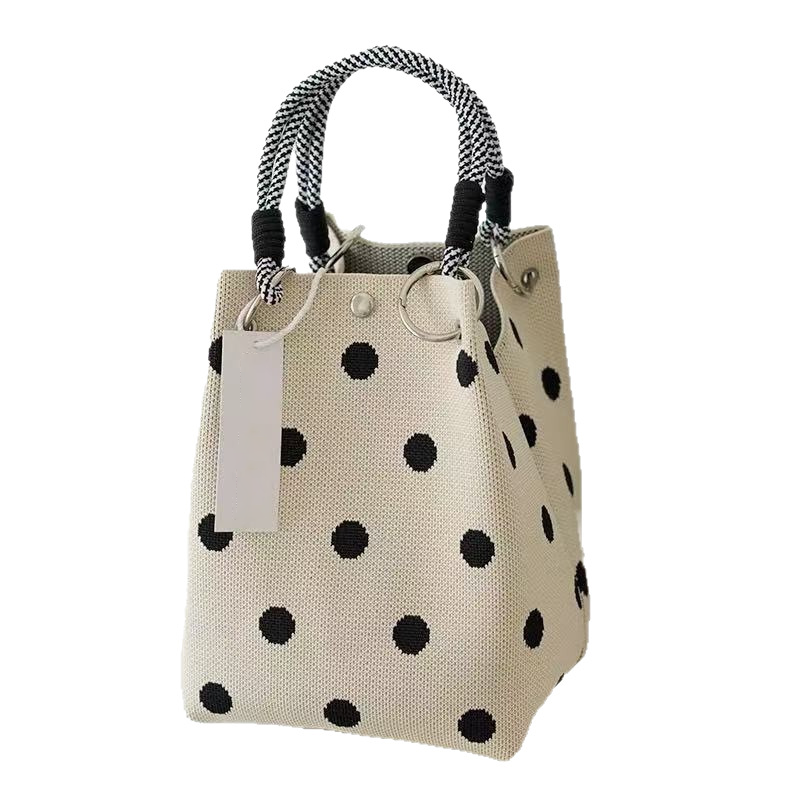 👜 NUR FÜR BEGRENZTE ZEIT: 50 % RABATT! 💥 Niedliche Handtasche mit Polka-Dot-Muster für Damen – klassisches Punktmuster, geräumig, schick für jeden Tag ✨