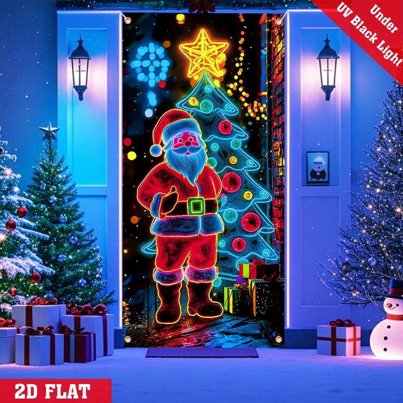 Fluoreszierender Weihnachts-Türbehang Party-Banner