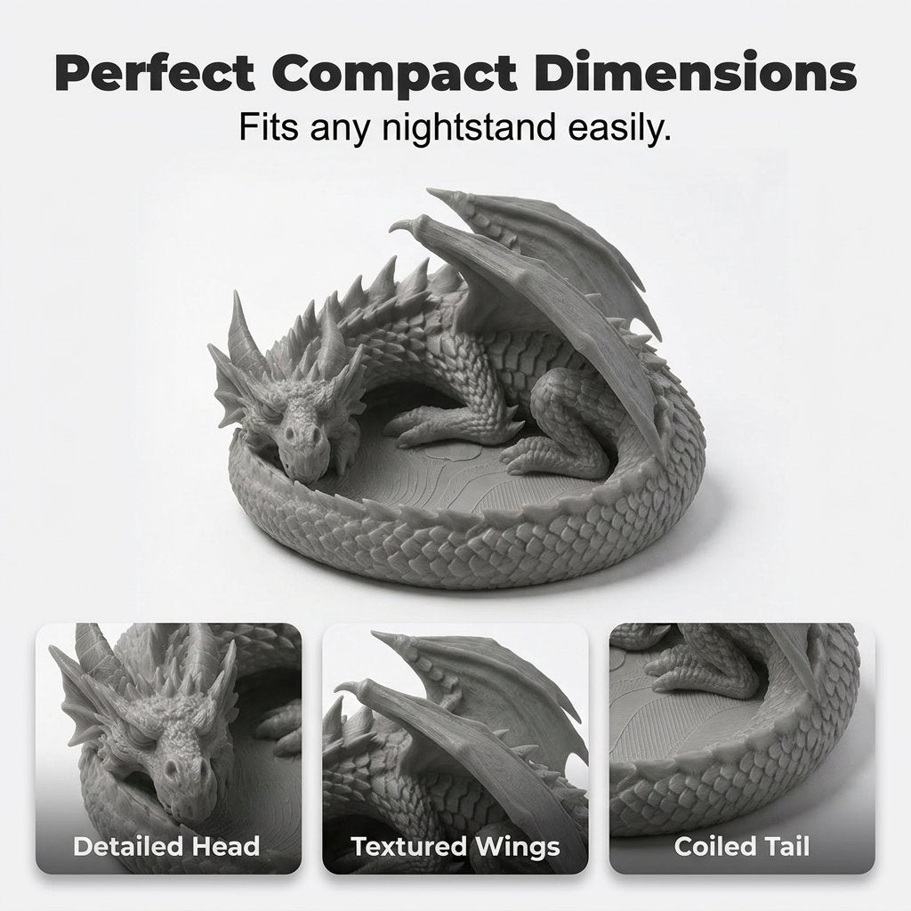 🐉3D-gedruckte Aufbewahrungsschale „Dragon Guardian“ – Der Schatz des Drachen!