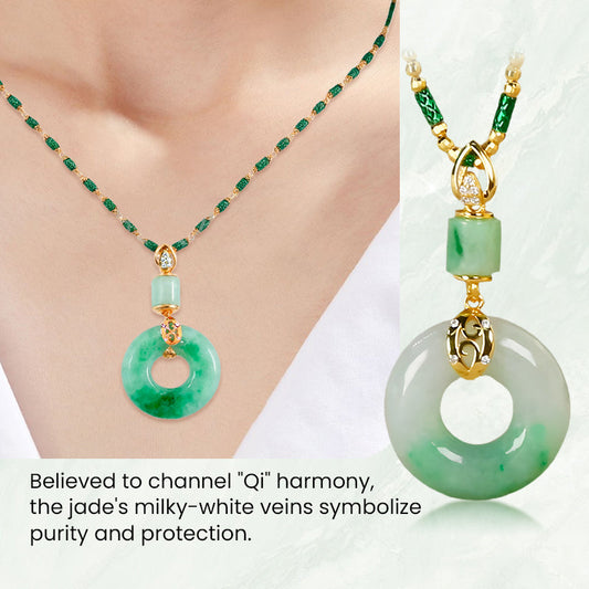 Jade-Optik Anhänger in runder Form – Zeitloses Symbol für Harmonie & Balance 💚🌿