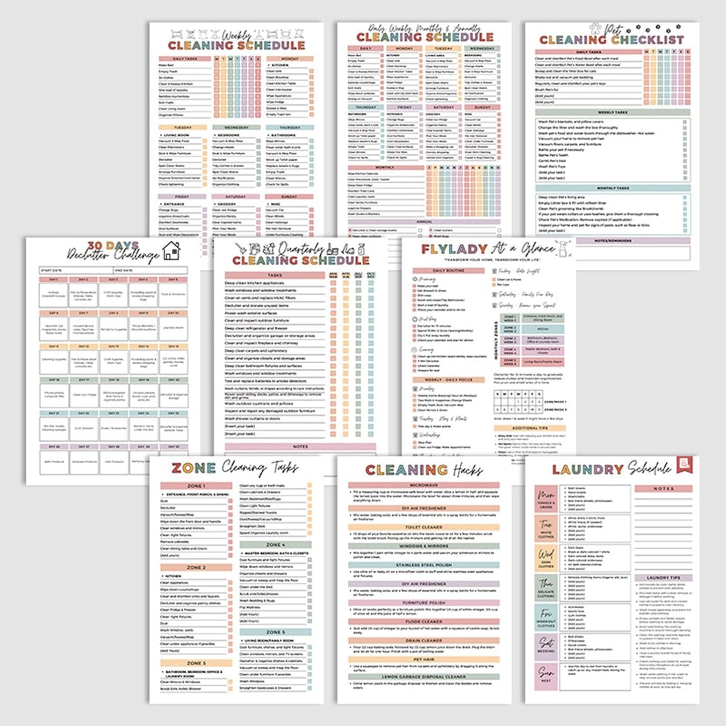 🔥🔥ADHD-Toolbox für Putzen und Aufräumen — Haushaltsplaner
