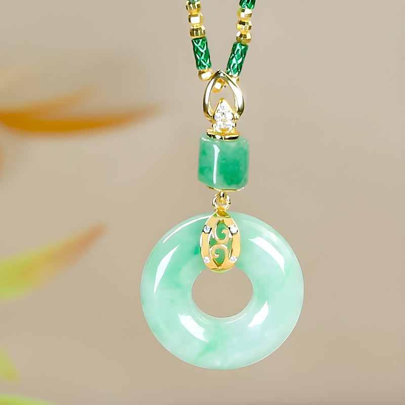Jade-Optik Anhänger in runder Form – Zeitloses Symbol für Harmonie & Balance 💚🌿