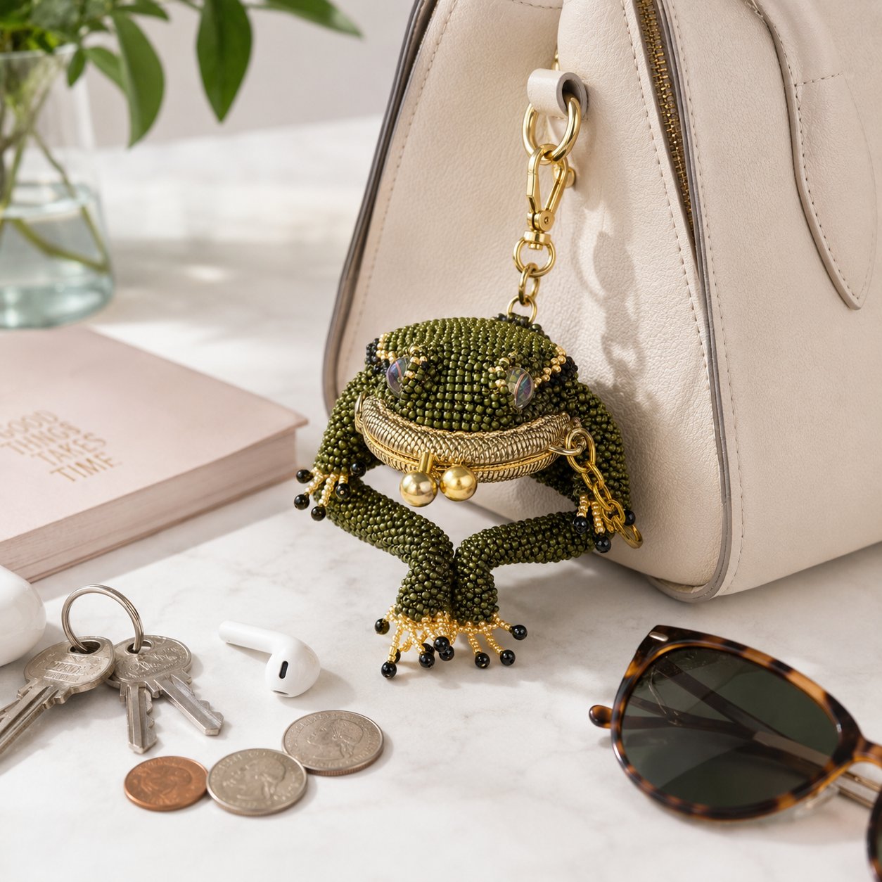 Bezauberndes Frosch-Geldbörschen