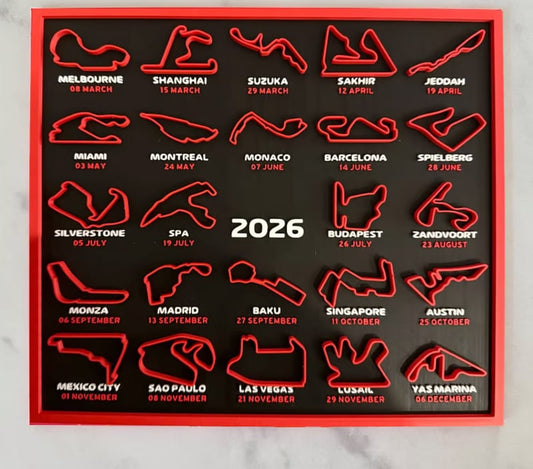 🏎️LETZTER TAG DES SOLDES – 49 % RABATT📅Formel-1-Kalender 2026 F1