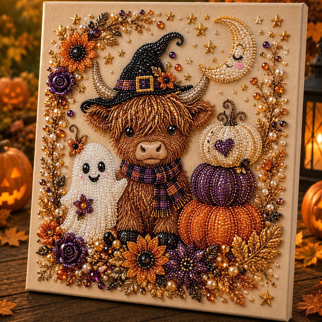 👻✨ Halloween-Perlenkunst-Bastelset – Verwandle winzige Perlen in gruselig-niedliche Kunstwerke