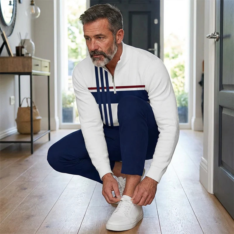 Herren-Set mit Grafikprint – Pullover und Hose