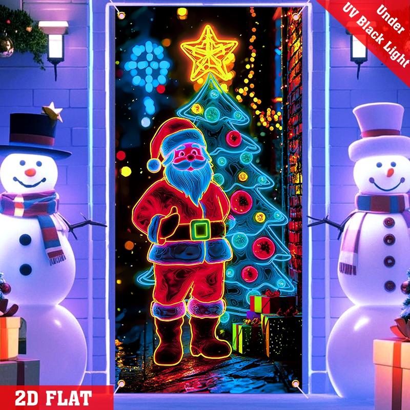 Fluoreszierender Weihnachts-Türbehang Party-Banner