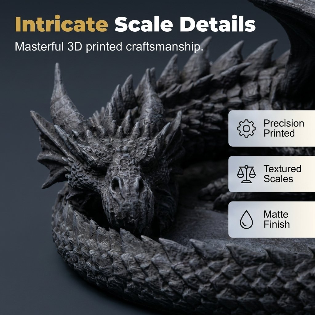 🐉3D-gedruckte Aufbewahrungsschale „Dragon Guardian“ – Der Schatz des Drachen!