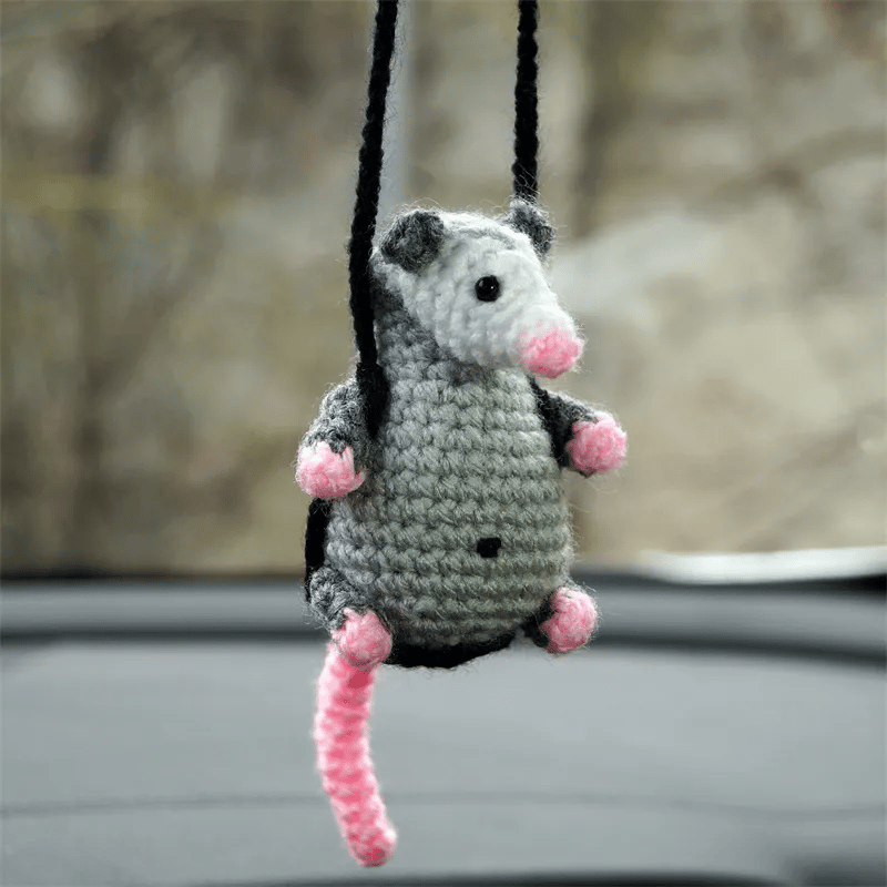 🔥 LETZTER TAG 49 % RABATT – Possum-Autoanhänger (100 % handgestrickt)