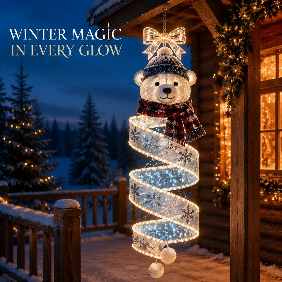 LED-Lichterketten-Kollektion „Weihnachtszauber-Spirale“
