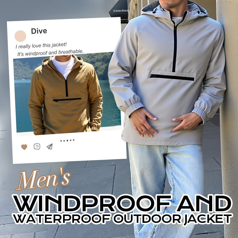 Wasserdichte und winddichte Outdoor-Jacke für Männe