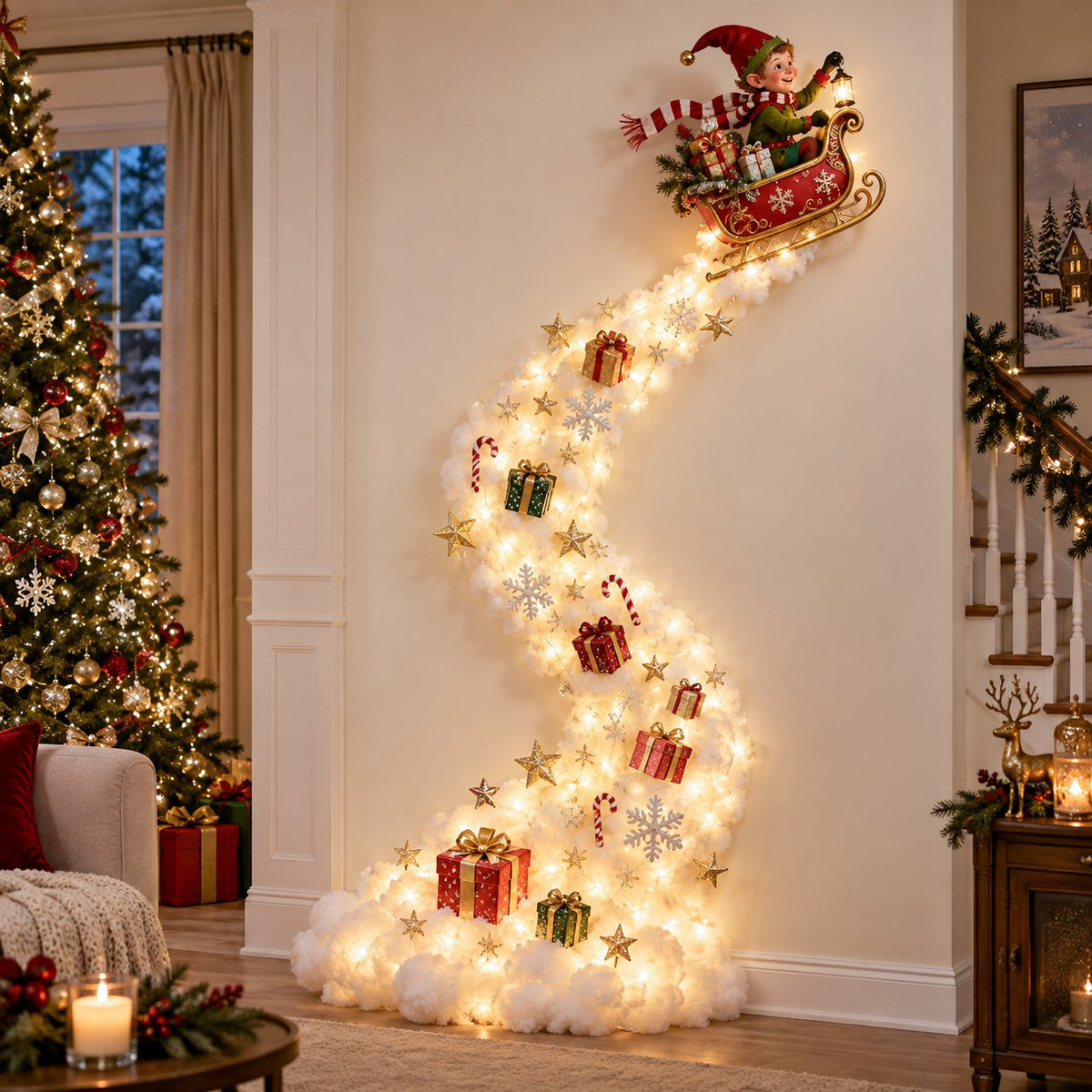 ✨Wandleuchte „Christmas Magic Trail“ – Ein bisschen Weihnachtszauber direkt an Ihrer Wand✨
