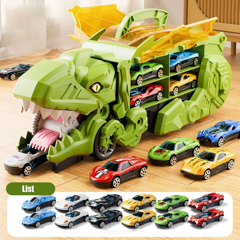 Verwandlungsfähiges Dinosaurier-Autospielzeugset für Kinder - endloser Spaß erwartet dich!🦖🚗