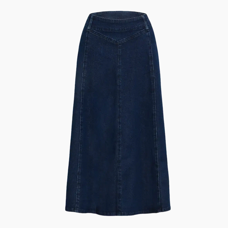 🎁2026 Neuheiten👗Damen-Maxirock aus Denim – Hohe Taille & A-Linien-Schnitt