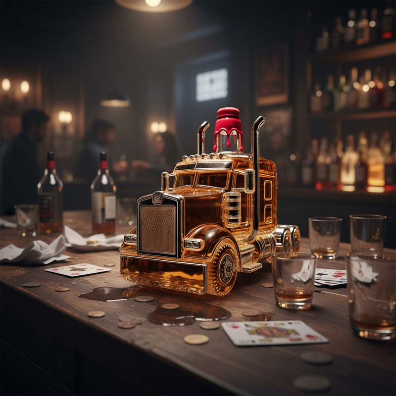 Truck Whiskyflaschen