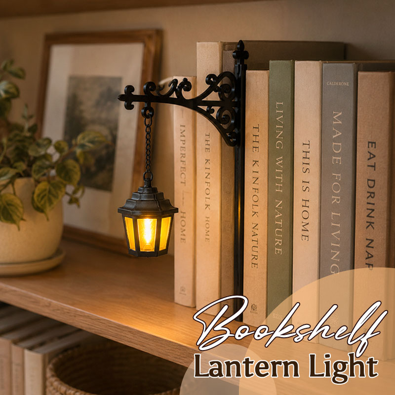 Bücherregal-Laterne – Laterne zur Beleuchtung von Bibliotheksregalen📚✨