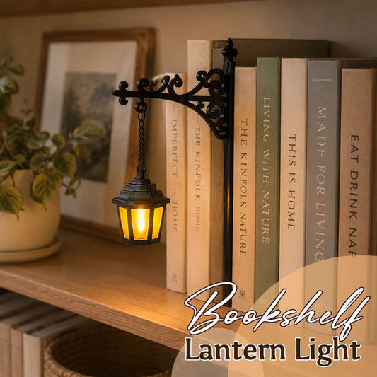 Bücherregal-Laterne – Laterne zur Beleuchtung von Bibliotheksregalen📚✨