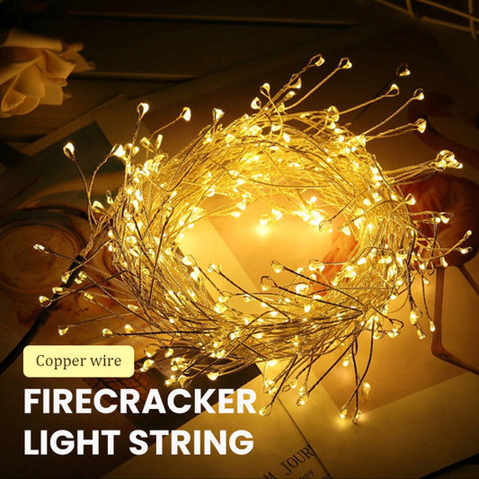 💛 3-farbige Weihnachtslichterkette, flexibler, biegsamer Draht für die Dekoration von Weihnachtsbaum, Girlande und Treppe