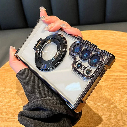 Galvanisierter magnetischer Ständer Handytasche für Samsung